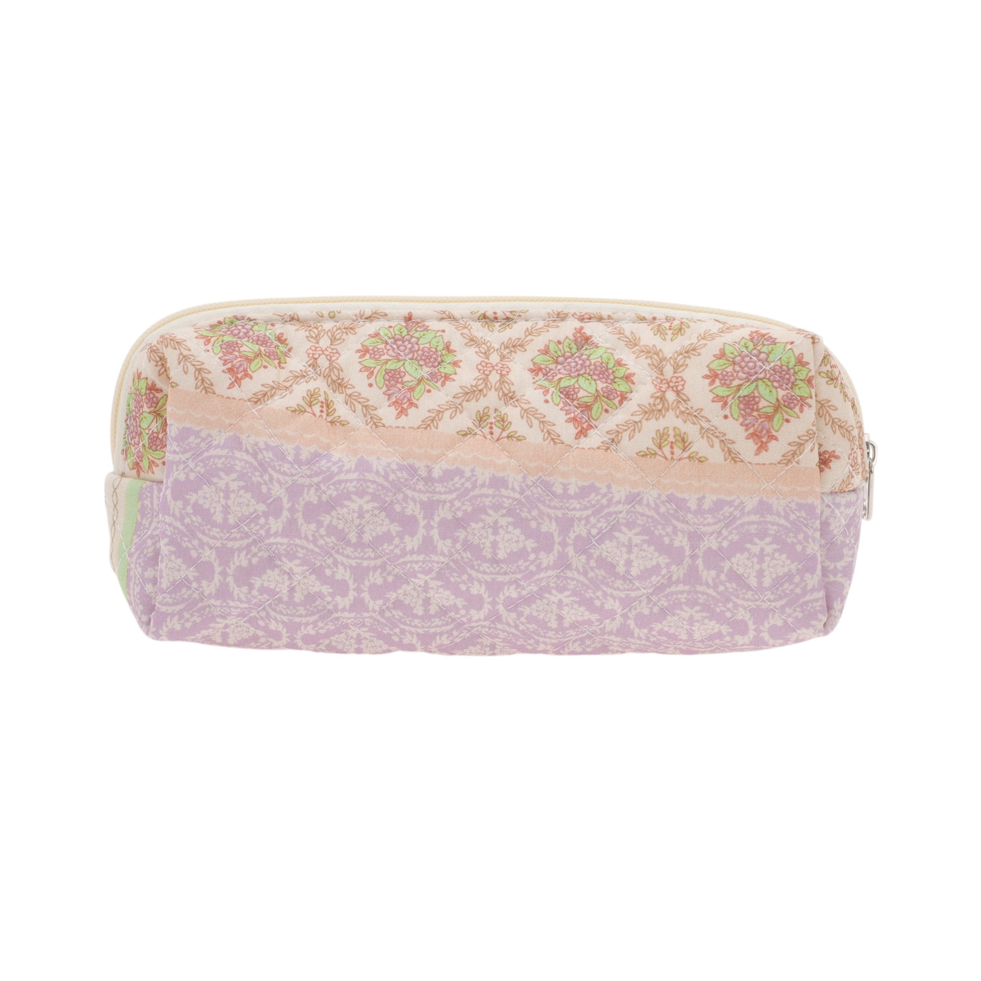 Unique Bargains Portable Ditsy Floral Handheld Quilting Makeup Bag Colorful 1 Pc