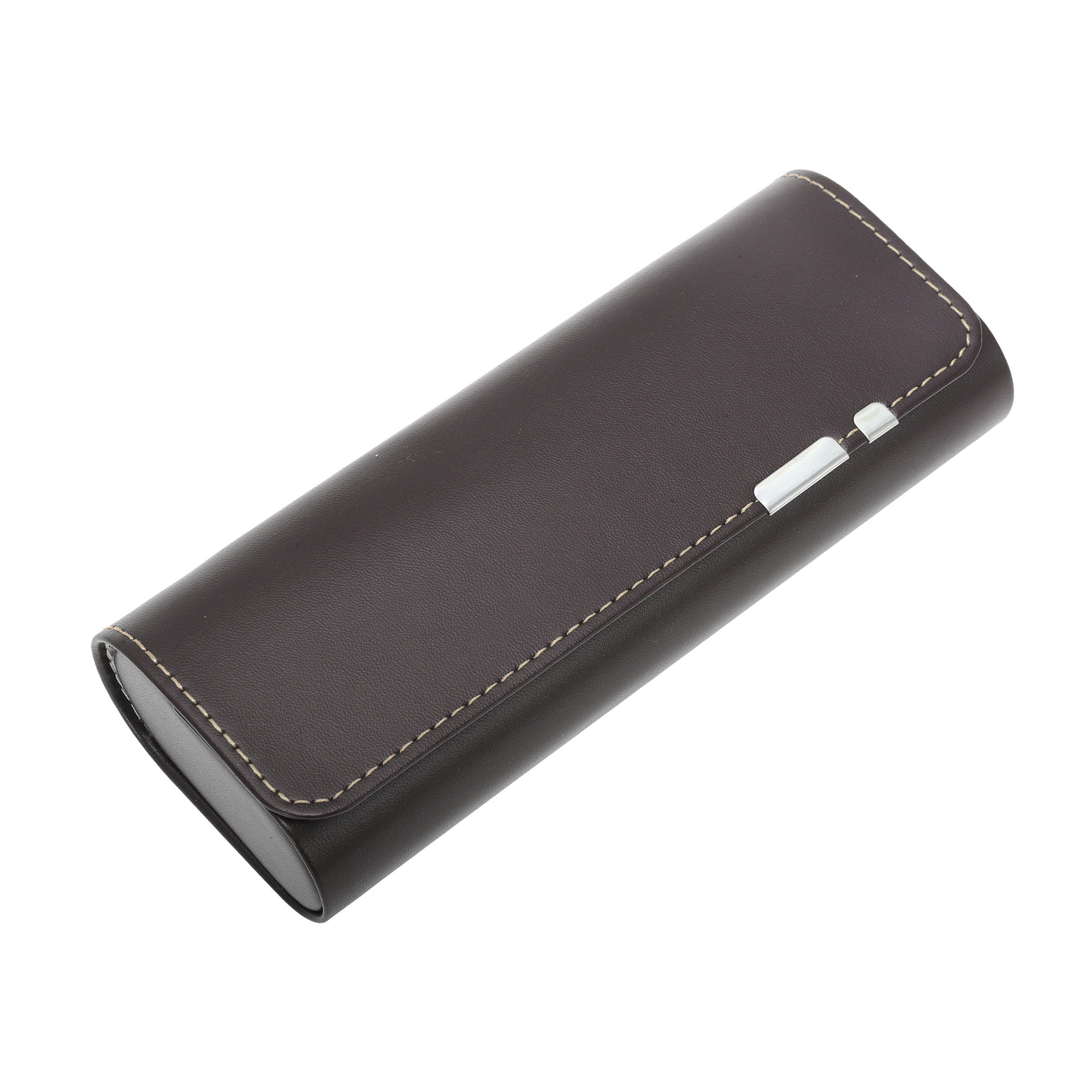 Unique Bargains Portable Eyeglasses Case 6.3"x2.56"x1.38"(L*W*H) Brown