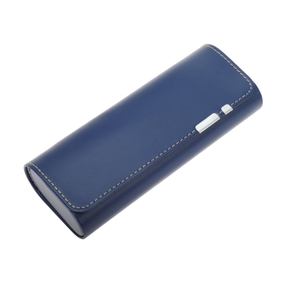 Unique Bargains Portable Eyeglasses Case 6.3"x2.56"x1.38"(L*W*H) Deep Blue