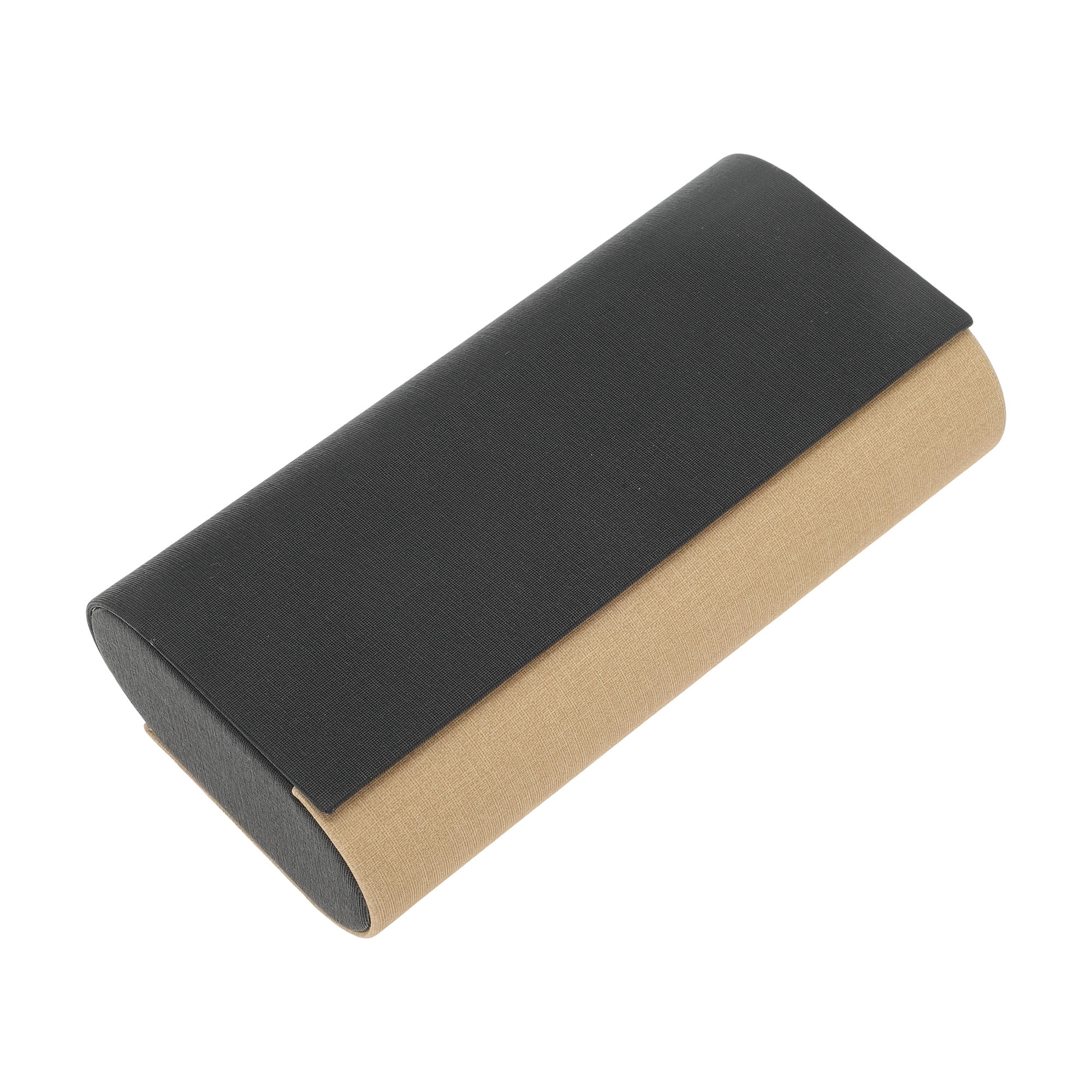 Unique Bargains Portable Eyeglasses Cases Storage 6.34"x3.31"x1.77"(L*W*H) Black Khaki