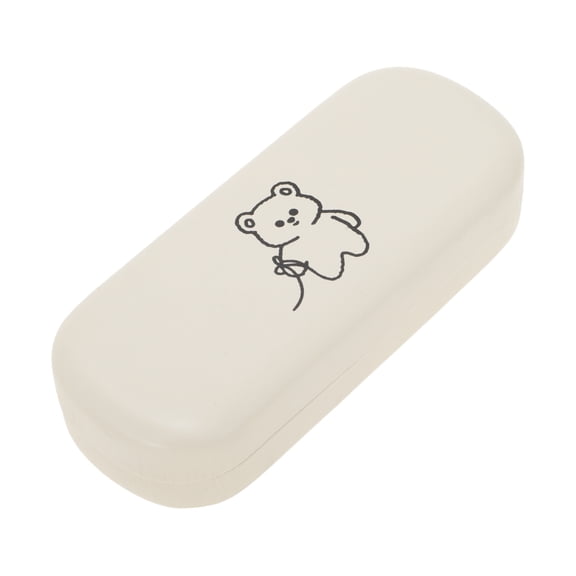 Unique Bargains Portable Eyeglasses Storage 6.3"x2.64"x1.46"(L*W*H) Bears Pattern