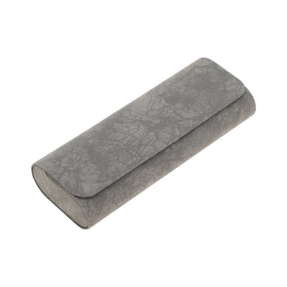 Unique Bargains Portable Eyeglasses Storage Case with Soft Lining Gray