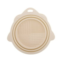 Unique Bargains Portable Foldable Makeup Brush Cleaner for Quick Cleaning Beige