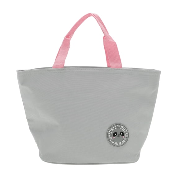 Unique Bargains Portable Handheld Lunch Bag 1 Pc Gray