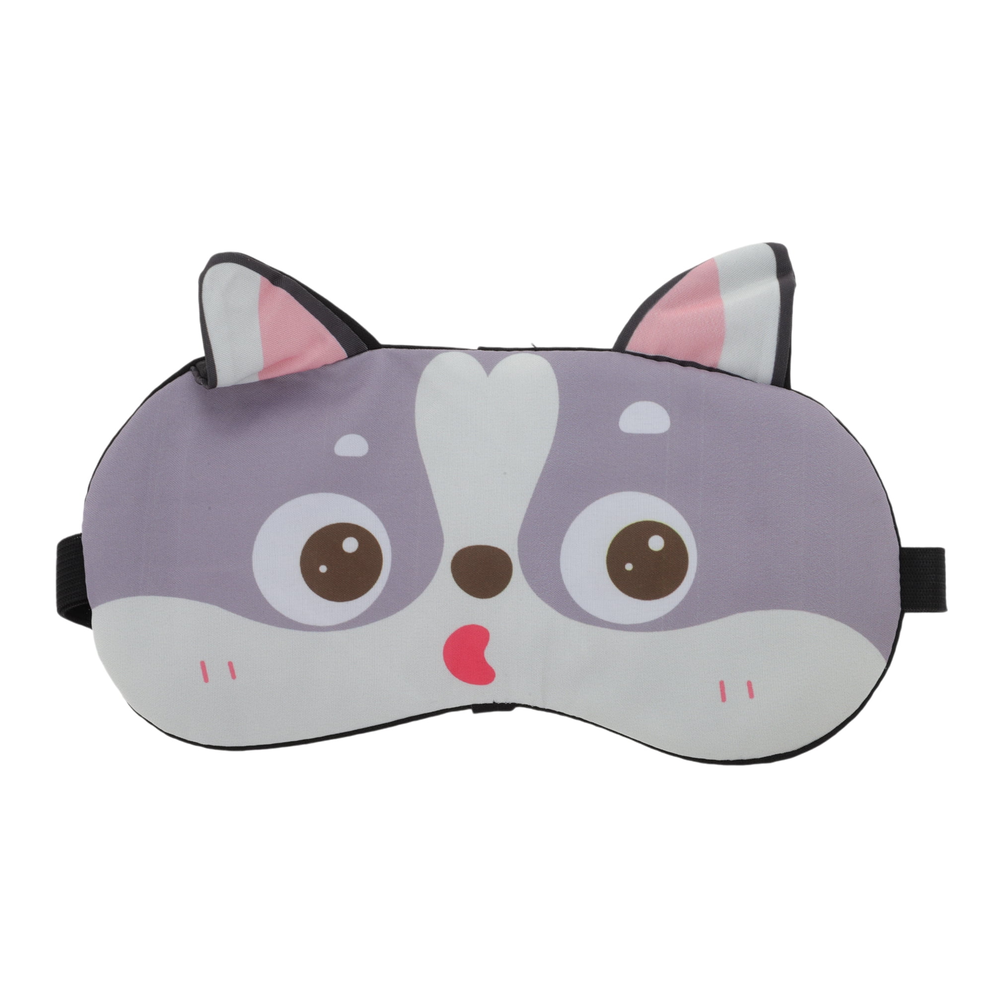Unique Bargains Portable Husky Sleep Mask with Adjustable Strap Gray