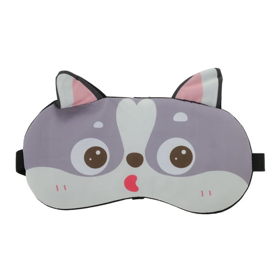 Unique Bargains Portable Husky Sleep Mask with Adjustable Strap Gray