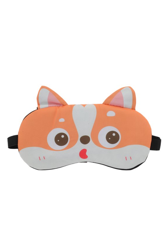 Portable Husky Sleep Mask with Adjustable Strap Orange