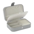 thumbnail image 1 of Unique Bargains Portable Jewelry Box PU Travel Organizer Beige Gray, 1 of 6