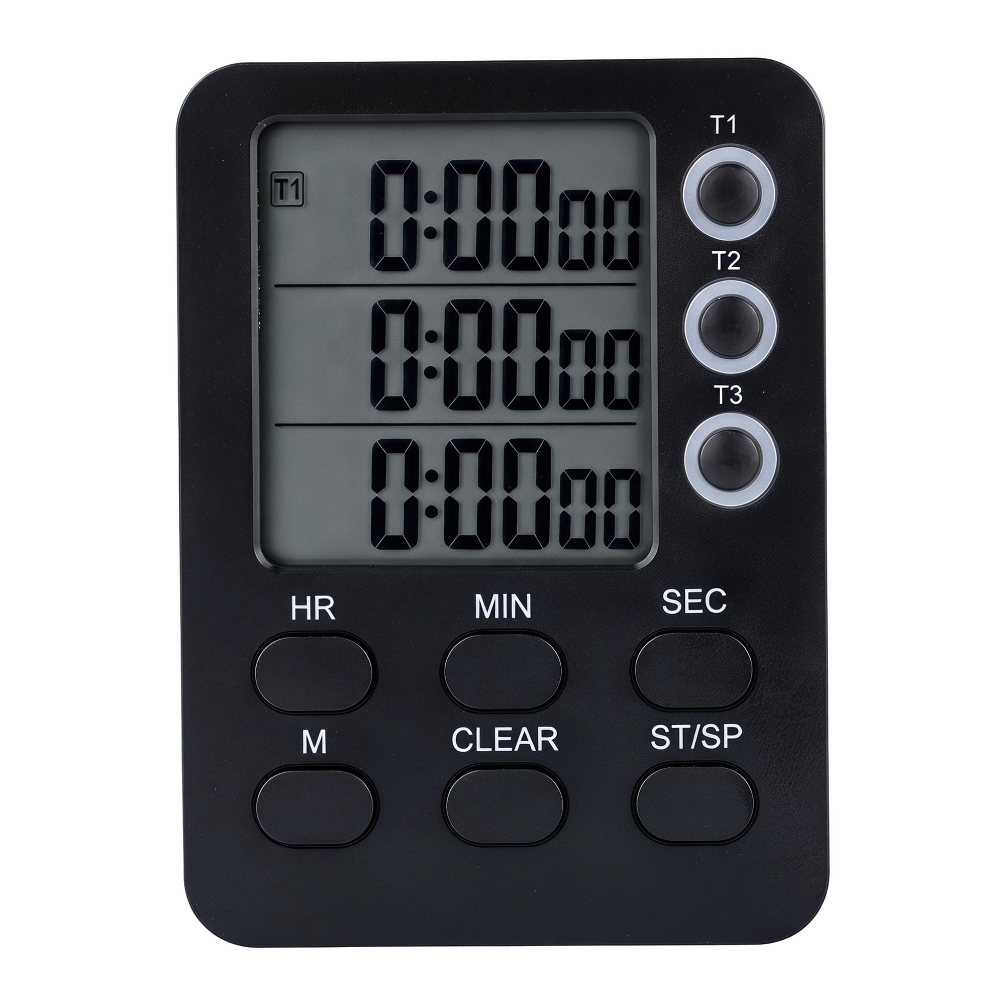 Unique Bargains Portable Kitchen Timer with Loud Alarm and Magnetic Backing Black