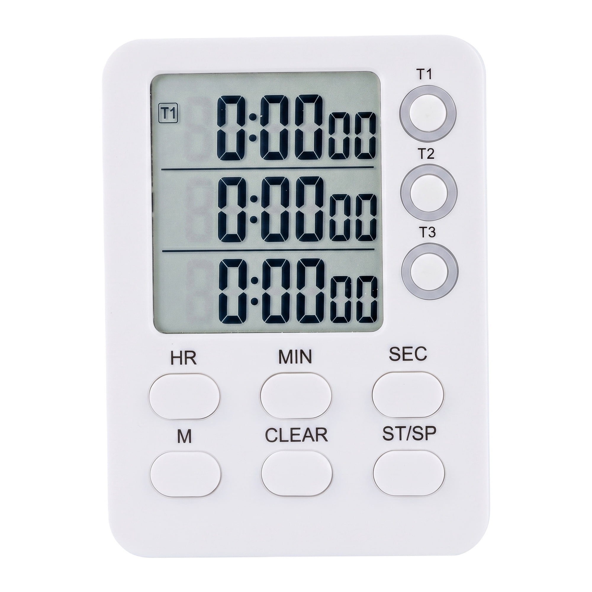 Unique Bargains Portable Kitchen Timer with Loud Alarm and Magnetic Backing White