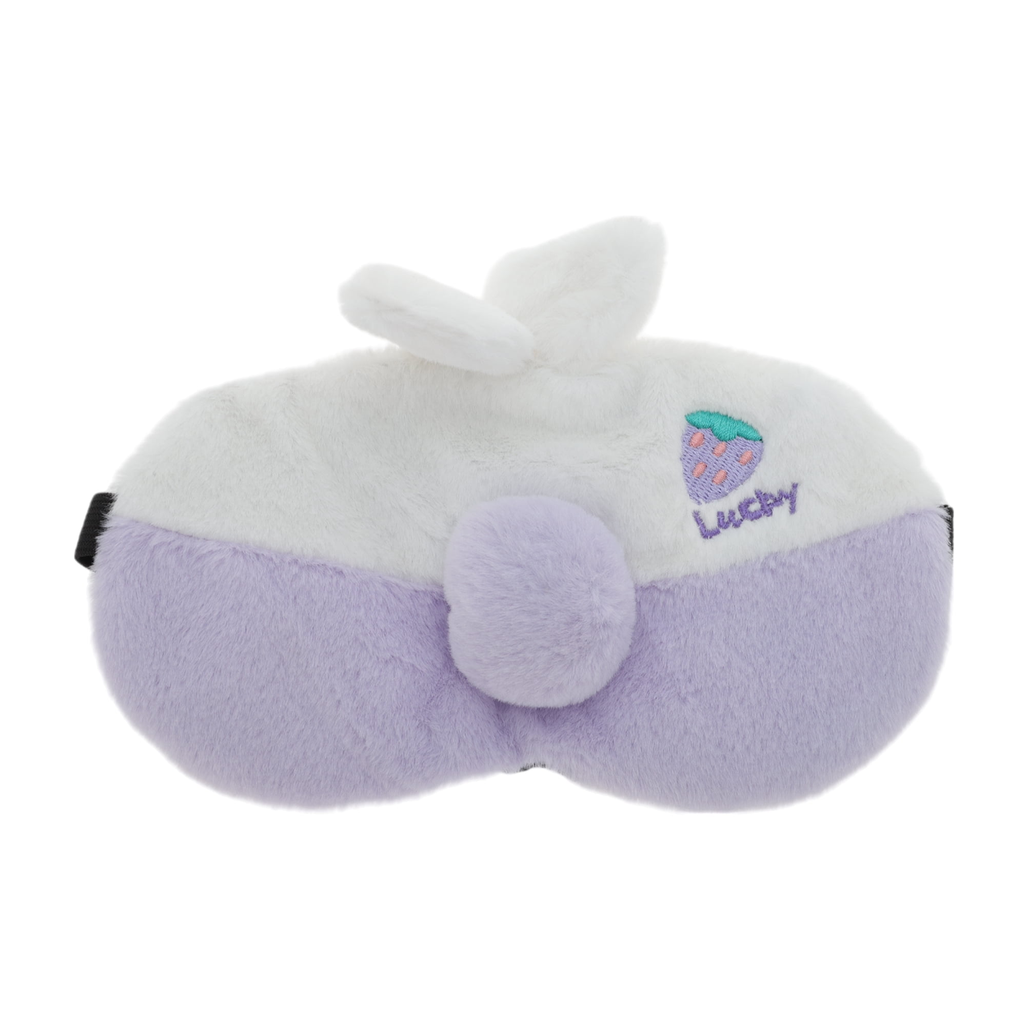 Unique Bargains Portable Lucky Strawberry Sleep Mask  for Travel and Home Use Purple