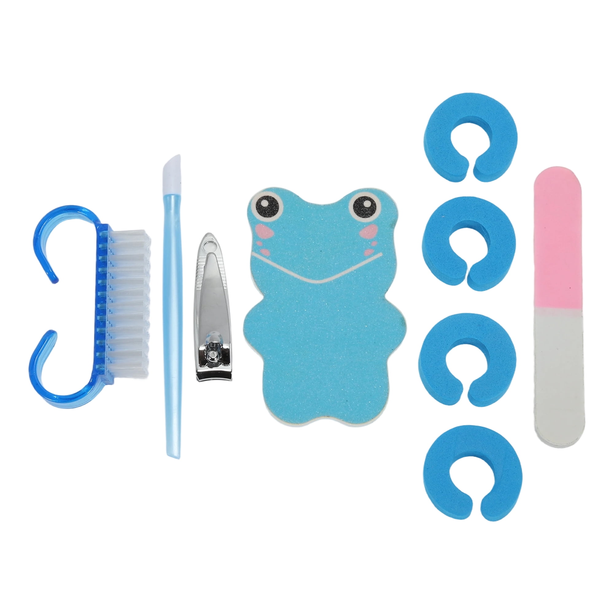 Unique Bargains Portable Manicure Tools Kit for Nail Care Blue