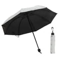 thumbnail image 1 of Unique Bargains Portable Manual Open Close Rain Umbrella Beige, 1 of 6