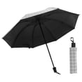 thumbnail image 1 of Unique Bargains Portable Manual Open Close Rain Windproof  Umbrella White, 1 of 6