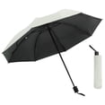 thumbnail image 1 of Unique Bargains Portable Manual Open Close Windproof Travel Umbrella Beige, 1 of 6