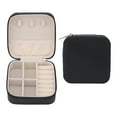 thumbnail image 1 of Unique Bargains Portable Mini PU Leather Organizer Storage Holder Jewelry Box Black, 1 of 7