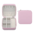 thumbnail image 1 of Unique Bargains Portable Mini PU Leather Organizer Storage Holder Jewelry Box Pink, 1 of 7