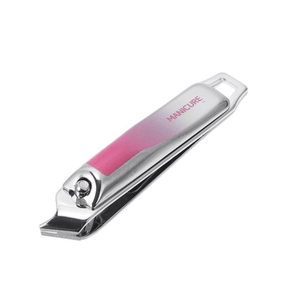 Unique Bargains Portable Nail Clipper 1 Pc Gradient Pink