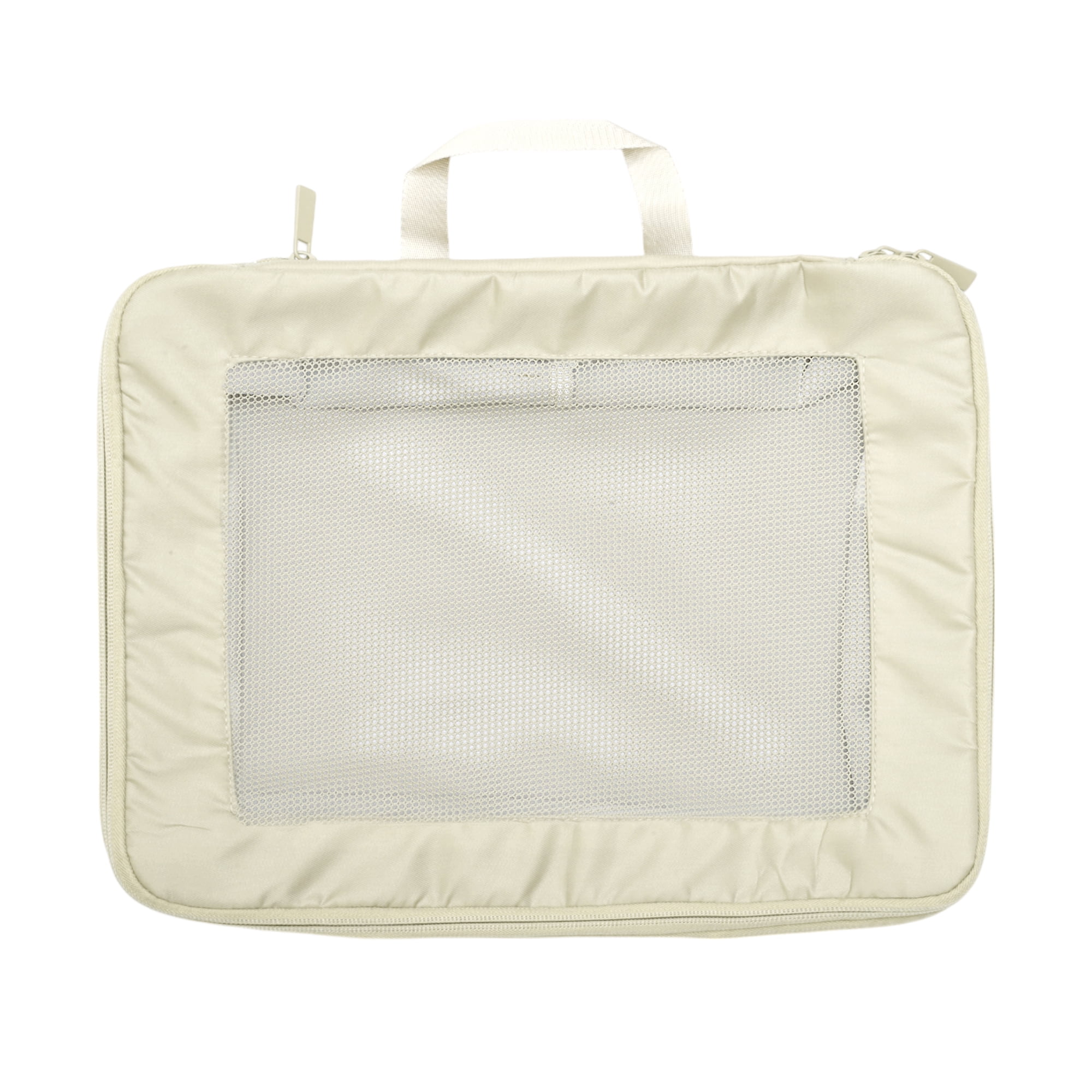 Unique Bargains Portable Packing Cube 1pc Organizer Beige 13.39"x4.72"x10.63"