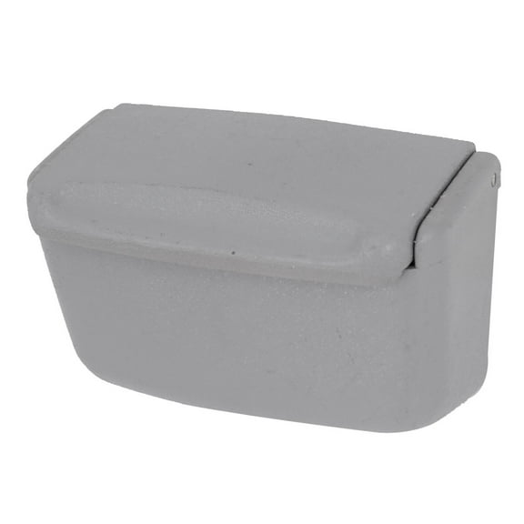 Unique Bargains Portable Plastic Rectangle Designed Smokeless Ashtray for Car with Blue Light Gray