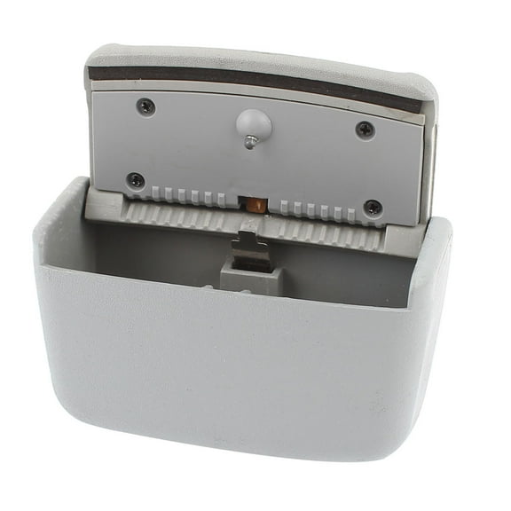 Unique Bargains Portable Plastic Smokeless Ashtray for Car with Blue Light Gray