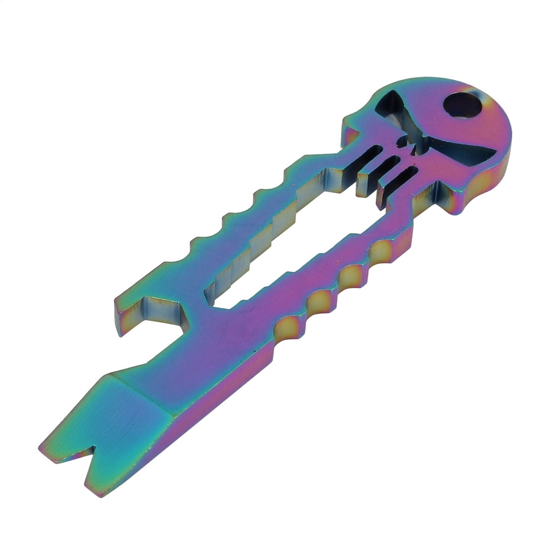 Unique Bargains Portable Pry Bar Crowbar Pocket Keychain Bottle Opener