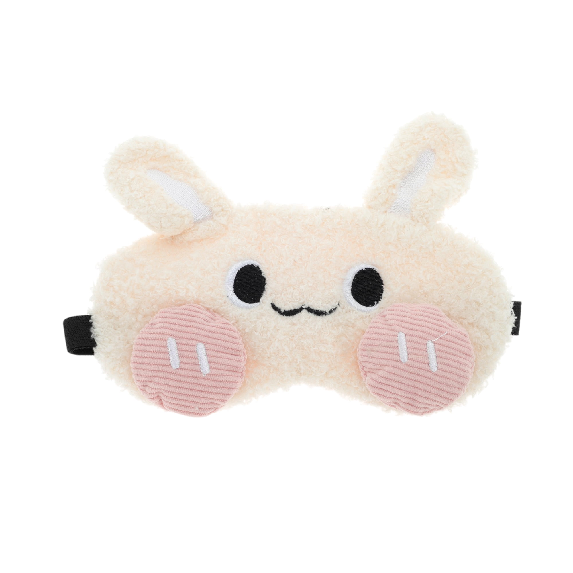 Unique Bargains Portable Rabbit Adjustable Eye Mask with Comfortable Design Yellow