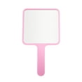 thumbnail image 1 of Unique Bargains Portable Square Handheld Mirror 1 Pc Pink 8.5"x4.72"x0.24", 1 of 5