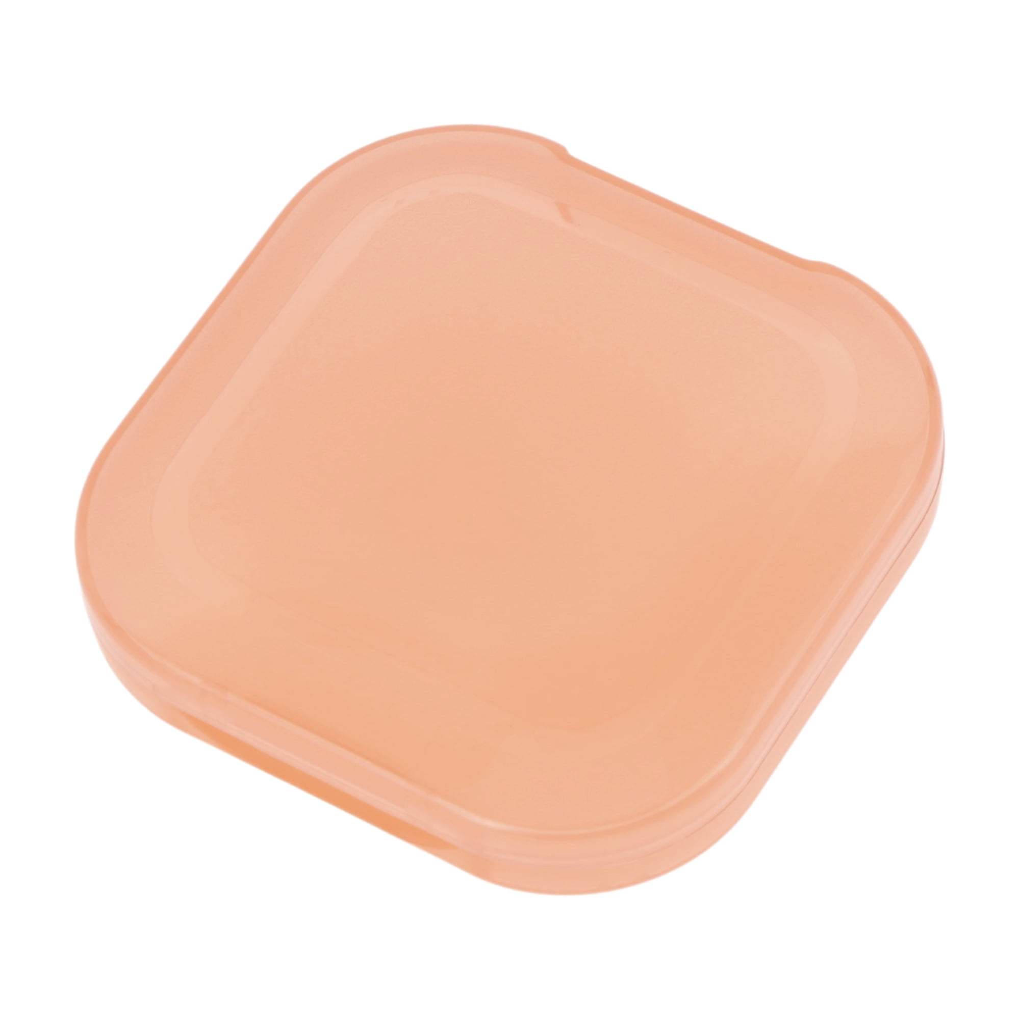 Unique Bargains Portable Transparent Retainer Case Braces Box 1 Pc Transparent Orange