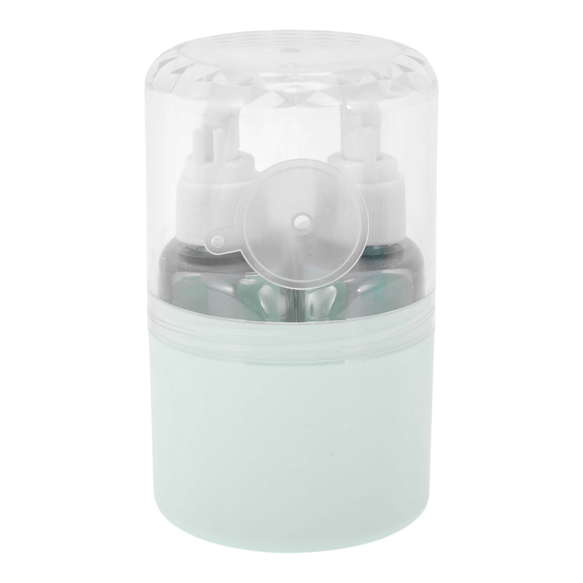 Unique Bargains Portable Travel Container Set 2Pcs for Travel Blue