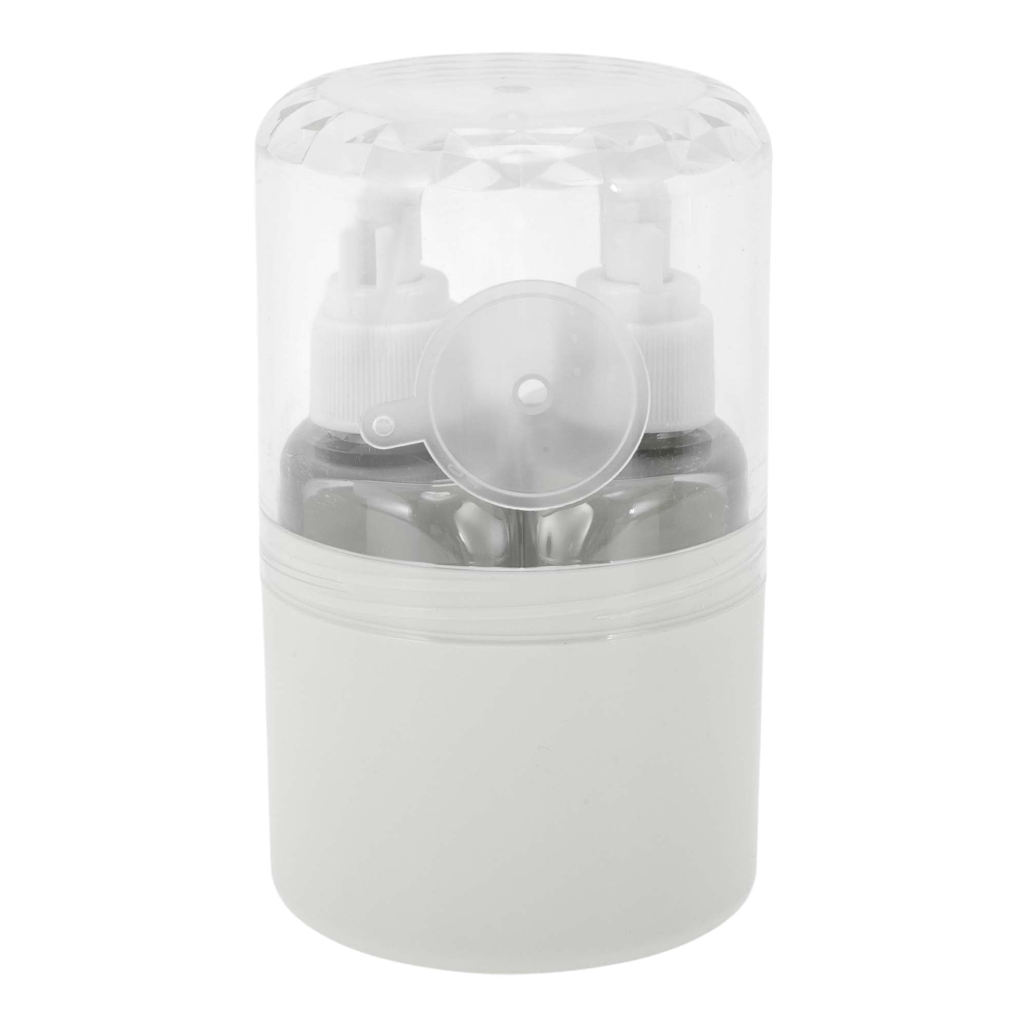 Unique Bargains Portable Travel Container Set 2Pcs for Travel Gray