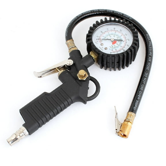 Unique Bargains Portable Truck Auto Hand Held 0-170 Psi Tire Dial Inflator Gauge Gun