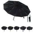 thumbnail image 1 of Unique Bargains Portable Windproof Folding Inverted Umbrella Light Gray, 1 of 6
