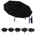 thumbnail image 1 of Unique Bargains Portable Windproof Folding Inverted Umbrella with Cover Blue, 1 of 6
