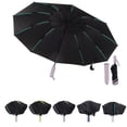 thumbnail image 1 of Unique Bargains Portable Windproof Folding Inverted Umbrella with Cover Pink, 1 of 6