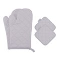 thumbnail image 1 of Unique Bargains Pot Holders Heat Resistant Kitchen Gloves Gray 4.7x13.8inch, 1 of 7