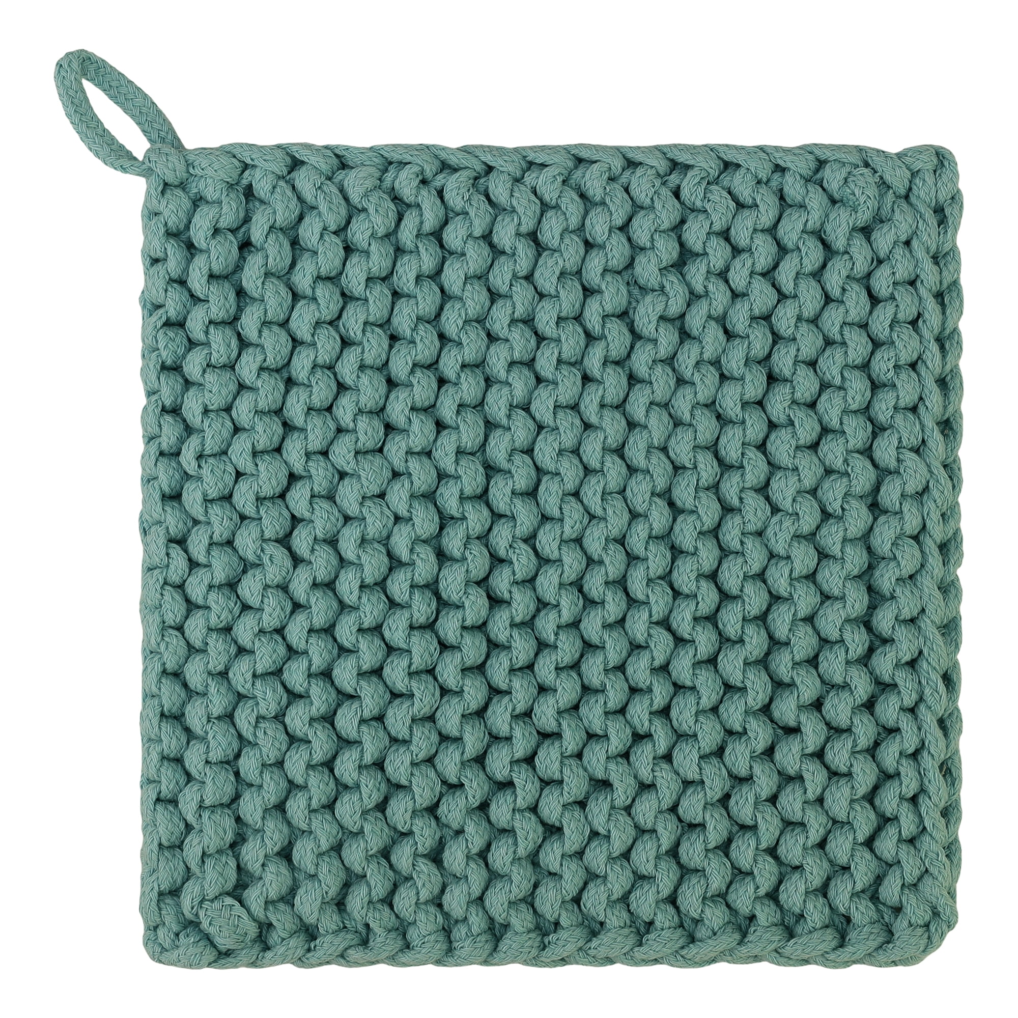 Unique Bargains Pot Holders Heat Resistant Non Slip Hot Pads Dark Green 7.5*7.5in