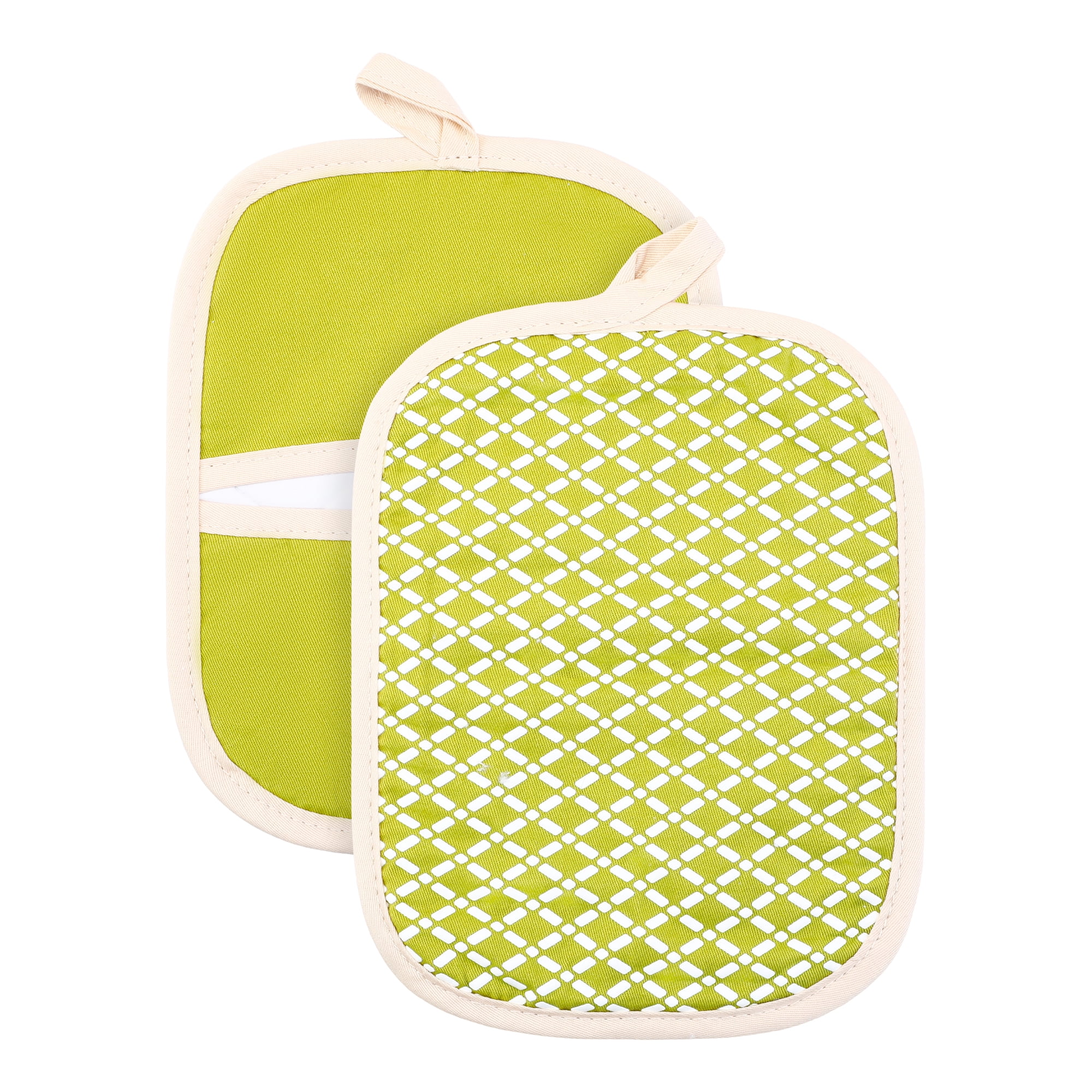 Unique Bargains Pot Holders Heat Resistant Trivets Non Slip Hot Pads Matcha Matcha