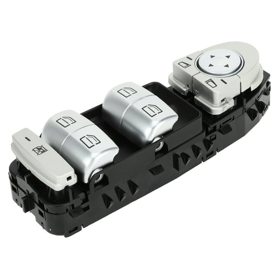 Unique Bargains Power Window Switch No.2139050000 Front Left Driver Side Car Window Control Switch for Mercedes-Benz C63 AMG C180 GLC200 Black Silver Tone