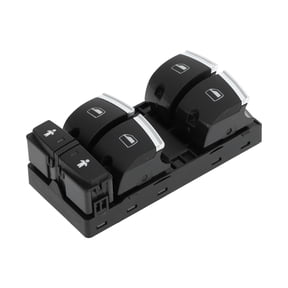 Unique Bargains Power Window Switch No.4F0959851J Front Left Driver Side Window Control Switch for Audi A3 Q7 S6 Black