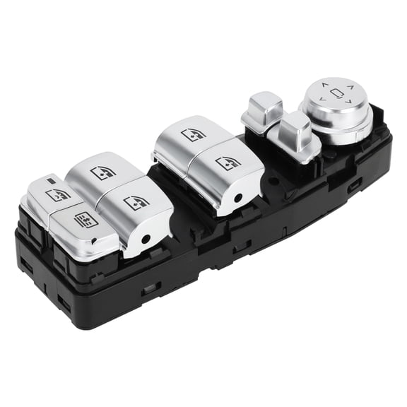 Unique Bargains Power Window Switch No.61319382503 Front Left Driver Side Window Control Switch for BMW 740i 750i M760i xDrive Silver Tone