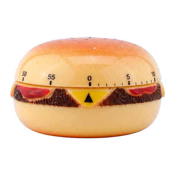 Unique Bargains Practical 60 Minute Digital Visual Timer for Students Hamburger