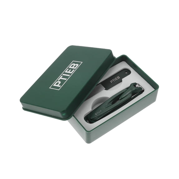 Unique Bargains Practical Nail Clippers 1 Set Green Flat Head