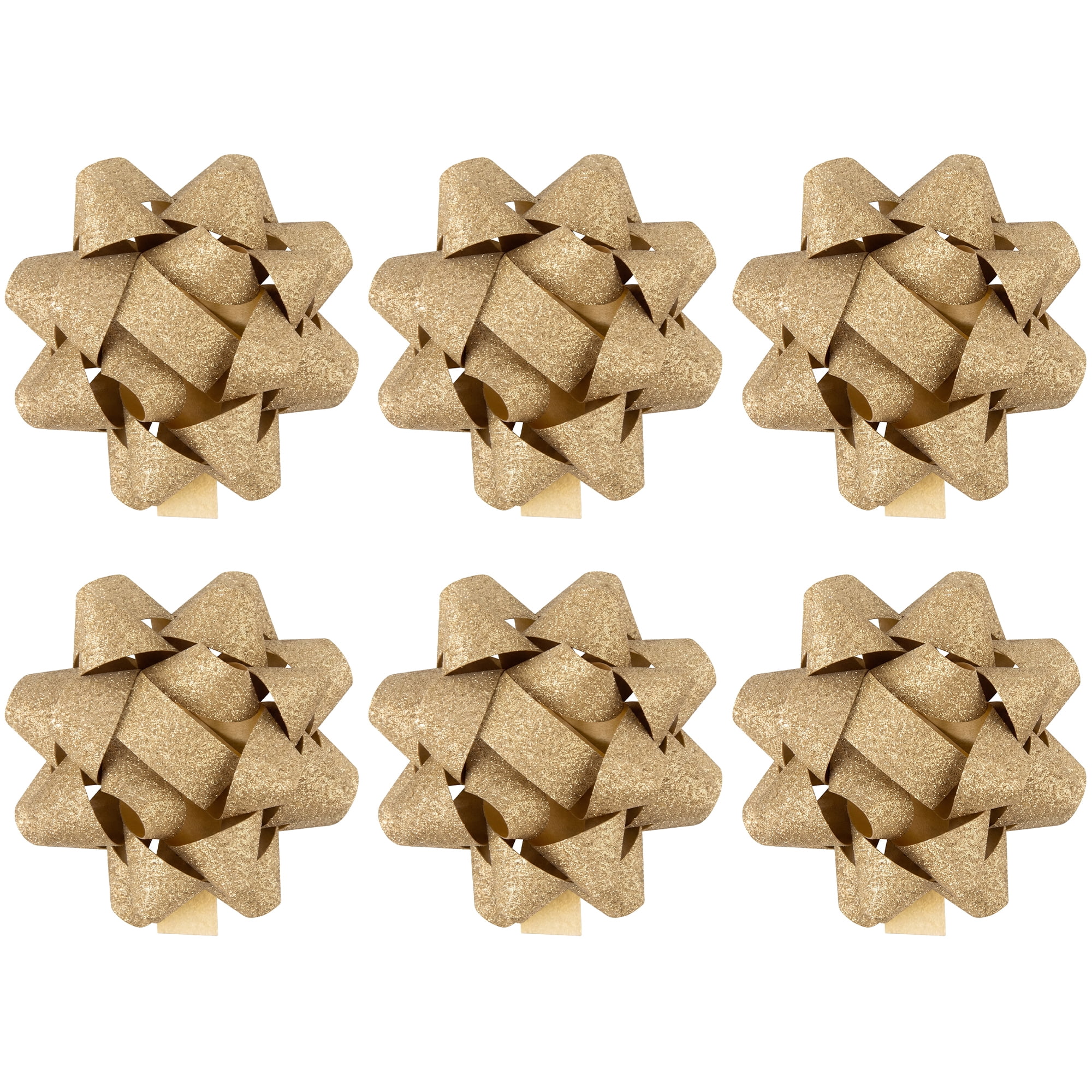 Unique Bargains Pre-Made Gift Bows for Creative Gift Wrapping and Decoration Gold