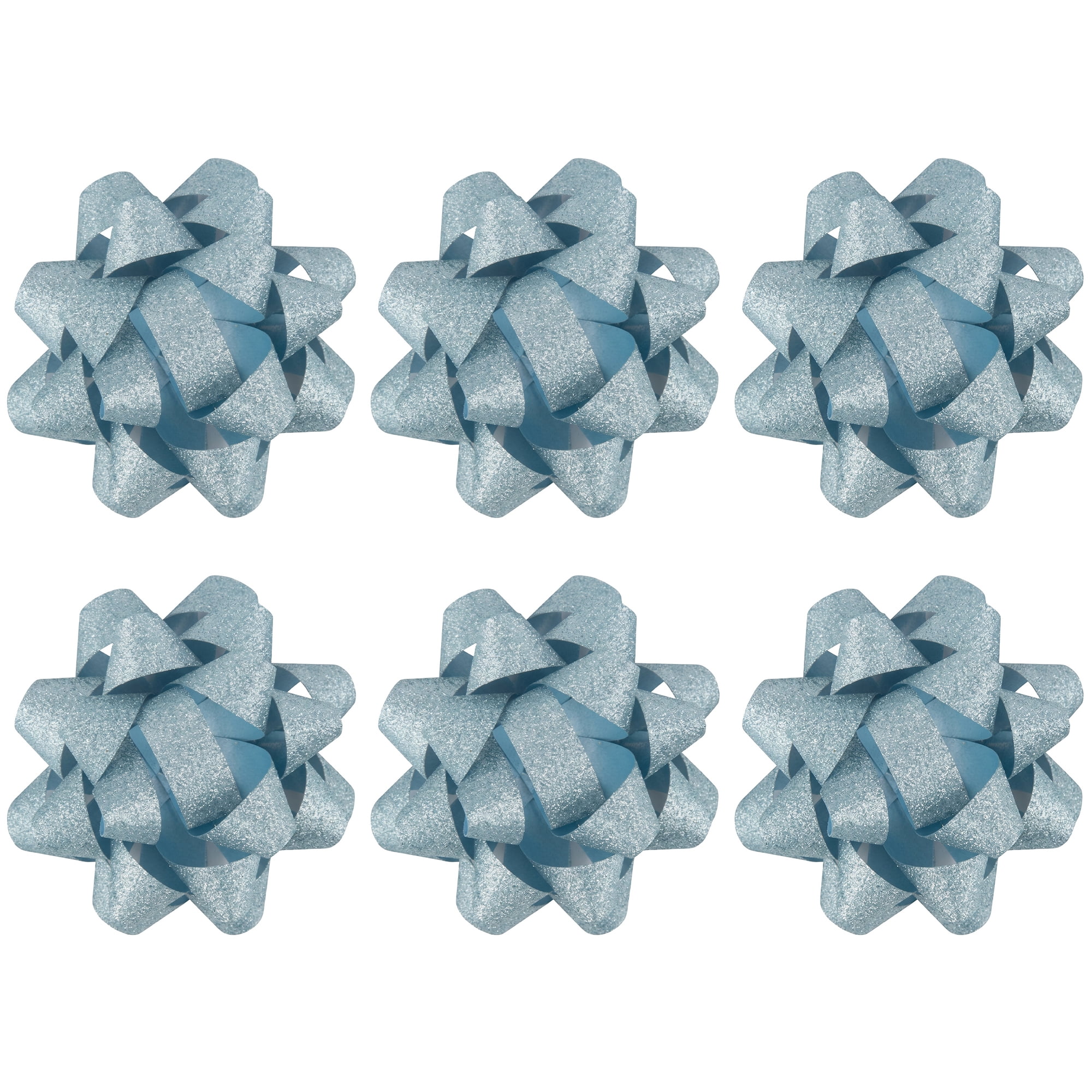 Unique Bargains Pre-Made Gift Bows for Creative Gift Wrapping and Decoration Light Blue