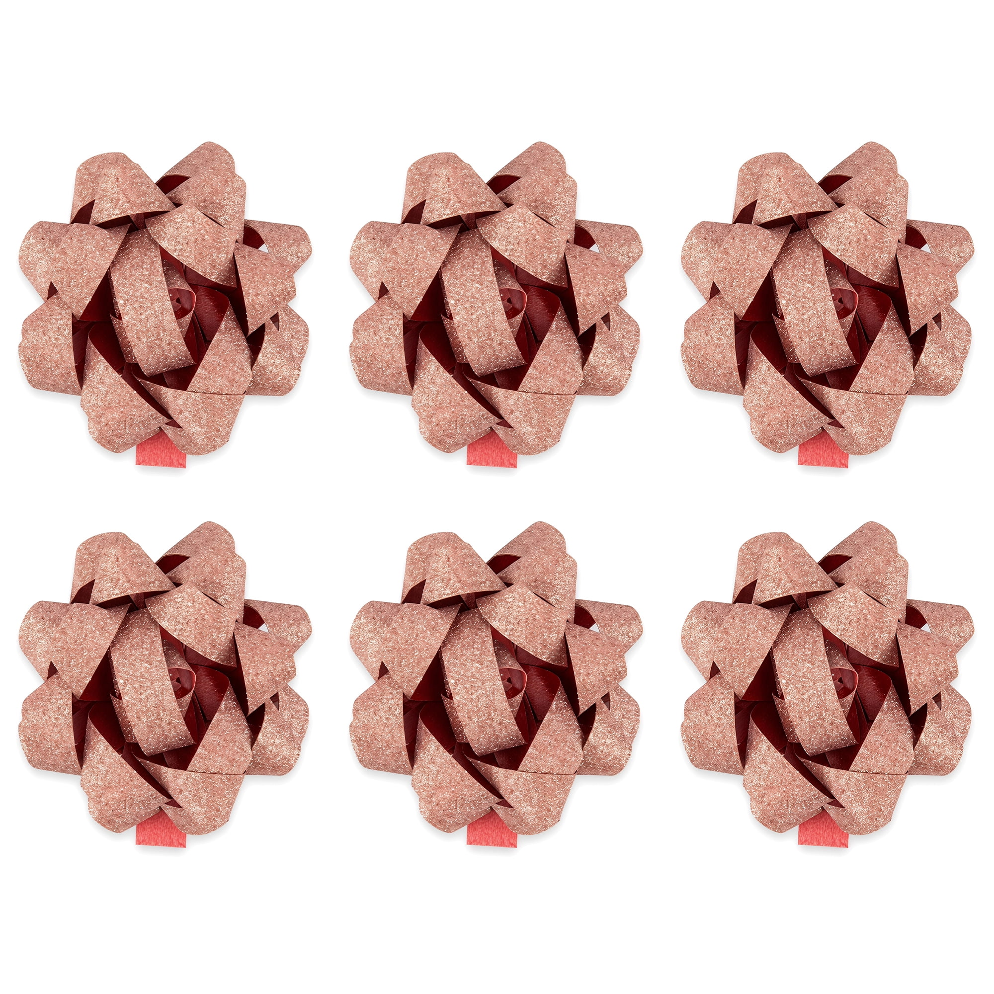 Unique Bargains Pre-Made Gift Bows for Creative Gift Wrapping and Decoration Pink