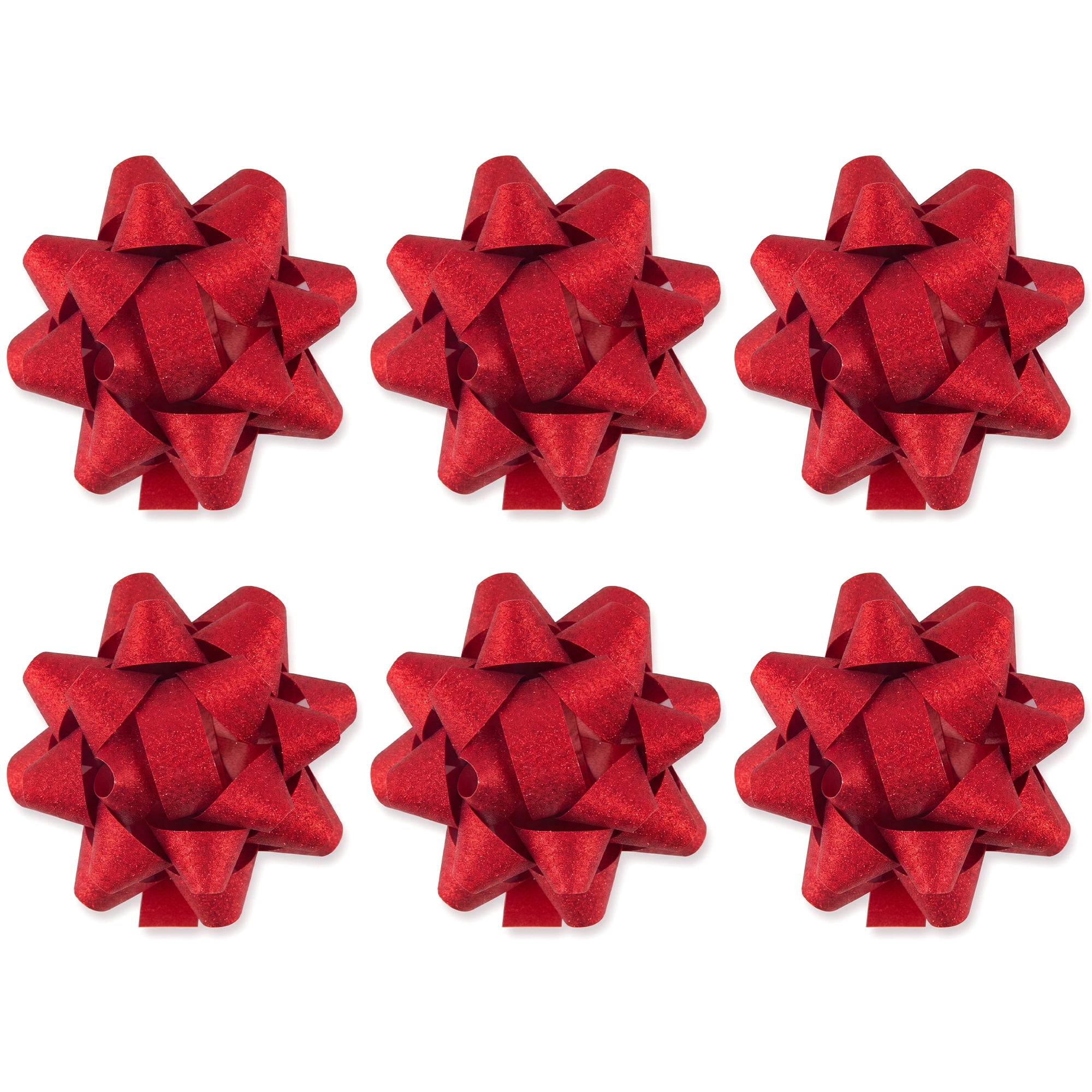 Unique Bargains Pre-Made Gift Bows for Creative Gift Wrapping and Decoration Red
