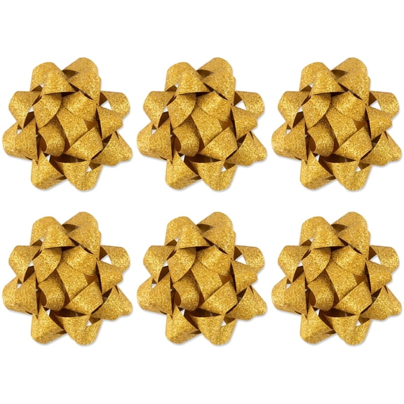 Unique Bargains Pre-Made Gift Bows for Creative Gift Wrapping and Decoration Yellow
