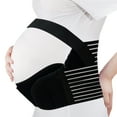 thumbnail image 1 of Unique Bargains Pregnancy Antepartum Abdominal Nylon Back Support Belly Band XXL Black, 1 of 7