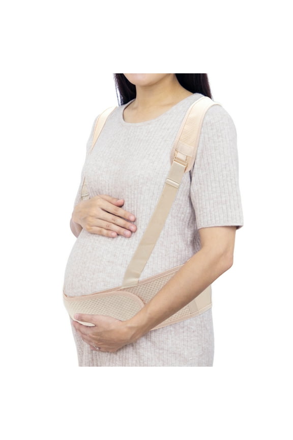 Pregnancy Belly Band Belly Support Bands Belly Bands for Pregnant Women Maternity Belly Band with Adjustable Straps Medium Apricot